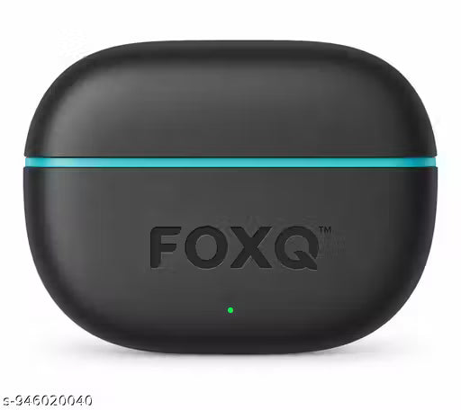 FOXQ Lucky Pods TWS Wireless Earbuds | 40H Playtime | Deep Bass Sound | Type-C Fast Charging | HD Calling | Smart Touch Control | 6 Months Warranty | Premium Purple