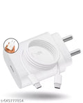 Kenviq 25W USB-C Fast Charger Adapter with Type-C to Type-C Cable | Compatible with Sam-sung S24