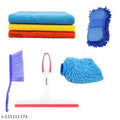 Winberg Car Cleaning Combo pack Brush,Duster,sponge Gloves Microfiber Towel