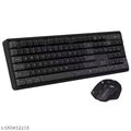Portronics Key9 Combo Wireless Keyboard and Mouse Set with Ergonomic Mouse, Multimedia Function Hotkeys, USB Receiver, Adjustable DPI,