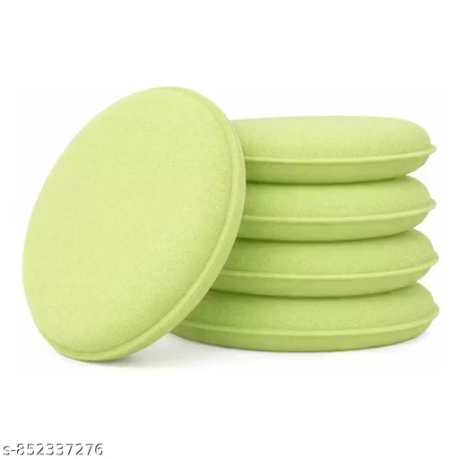 Premium Round Foam Applicator Pads for Car Polishing, Waxing & Cleaning (Reusable Soft Buffing Sponge Pads – Pack of 5)