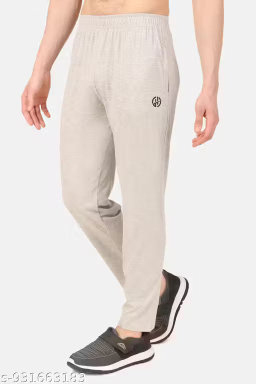 Solid Mens Regular Trackpants