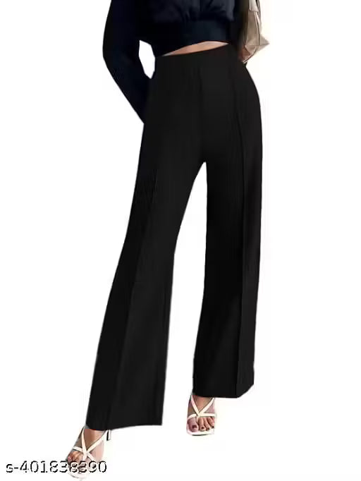 Bellbottom Regular Fit Women Trousers And Pants For Women Palazzos Leggings & Tights