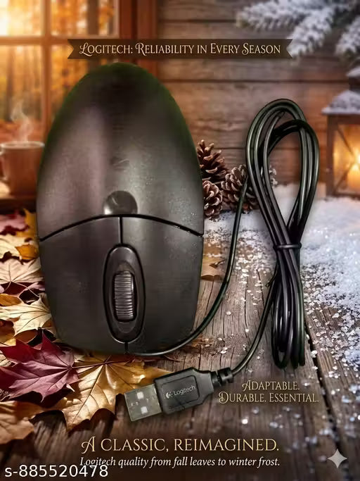 Mouse for Computer & Laptop – Smooth & Durable Mini LED Light USB Wired