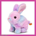 Hopping Walking Bunny Toy with Sounds, Jumping Rabbit Wiggling Ears, Twitching Mouth and Nose, Educational Interactive Bunny Rabbit Toy for Baby Kids