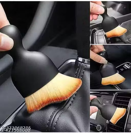Auto Interior Dust Brush, Car Detailing Brush, Soft Bristles Detailing Brush Dusting Tool for Automotive Dashboard, Air Conditioner Vents, Leather, Computer, Scratch Free ( PACK OF 1 )