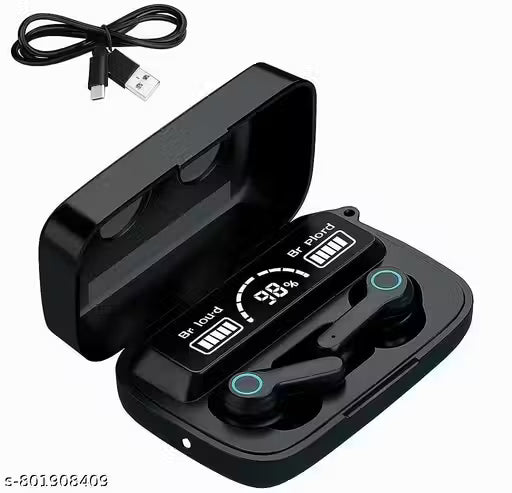 Maahi_Enterprises presents M 19 TWS 5.0 Wireless In Ear Earbuds Touch Waterproof LED Digital Display Bluetooth Headset (Black, True Wireless) @1112