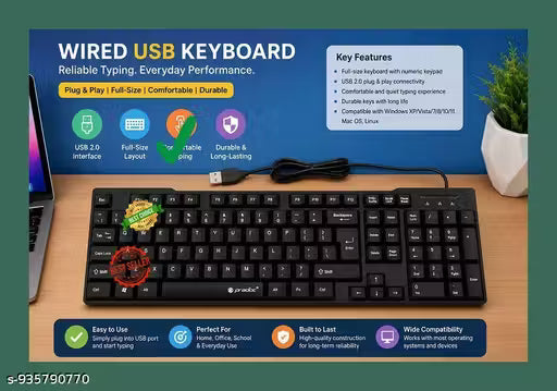 MULTI USE KEYBOARD WITH LONG LIFE
