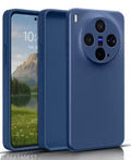 Trisha Creation Silicone Back Cover for Vivo X300 5G, Soft-Touch Phone Back Cover for Vivo X300 ( Blue )