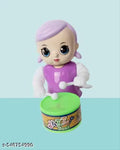 Key-Operated Cute Drummer Toy for Kids | Musical Dancing Baby Rattle Toy Set for Toddlers with Lights & Sound | Gift for Boys & Girls - Multicolor - Pack of 1