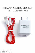 2.8A Micro USB V8 Fast Charger Adapter with High Speed Charging Cable