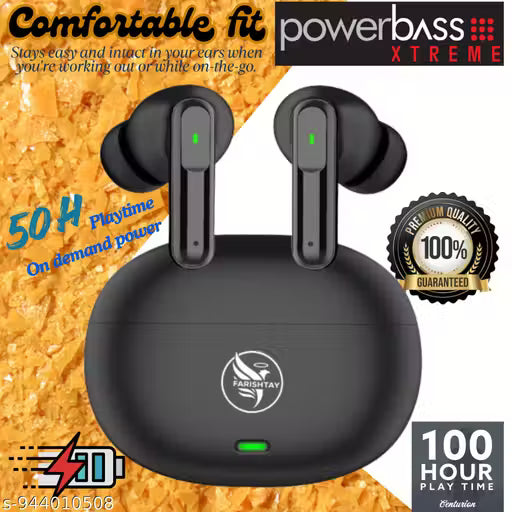FARISHTAY 151 Audiology TWS Bluetooth Earbudss with Digital Display Bluetooth Gaming Bluetooth Headset (Black, True Wireless)