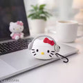 Gayatri & Sons Case for Apple Airpods Pro 2 (2025) Cute Design for Airpods Pro 2 with Keychain Shockproof Protective Case Cover White kitty red bow