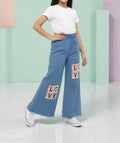 Girls Casual Denim Palazzo For Girls