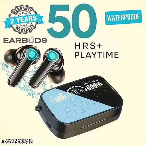 PREMIUM QUALITY | M19 Wireless Earbuds | TWS 5.1 | Emergency PowerBank & Torch | Digital Display Touch Bluetooth Headphones | Mini Compact Portable | Sports Waterproof Stereo In-Ear Earphones MR@67