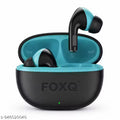 FOXQ Lucky Pods TWS Wireless Earbuds | 40H Playtime | Deep Bass Sound | Type-C Fast Charging | HD Calling | Smart Touch Control | 6 Months Warranty | Premium Purple