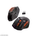 Portronics Vader Pro Wireless Gaming Mouse with 2.4 GHz Receiver, 6 Buttons, Thumb Support, High-Precision Tracking, Ergonomic