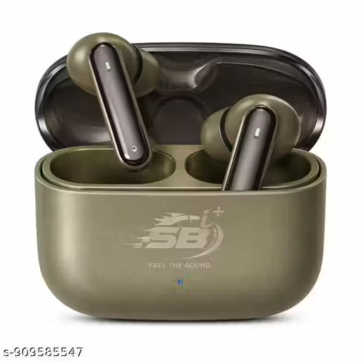 i+ SB SonicPods Pro Wireless Earbuds with 50H Playtime, Fast Charging, AI ENC, Bluetooth Headphones with Mic