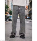 Daime Loose Fit Mid Rise Grey Men Denim Jean