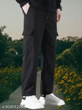 New Stylish | Premium Quality | Track Pant | 4 Pocket | Cotton Cargo | Men Pant| Black