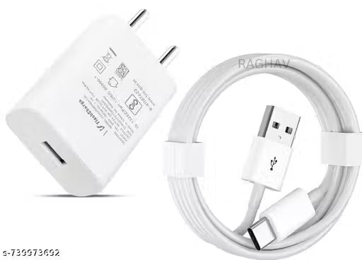 Flash Charger For All Androids 85_watt Fast Charger With Type C Cable 1.2 mtrs.