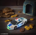 ToyHaus Police Car With Lights Friction Music And Siren Sound Police 3D Car Police Car Super Speed Colorful Dazzling Light And Music,Multicolor