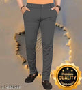 Premium quality high trending Dark Grey Color formal and casual men trouser or pant