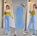 Straight Flared jeans for women, Straight fit black jeans for women, gorgeous comfortable and streacheble jeans for girls