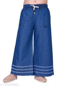 Girls Casual Denim Palazzo For Girls