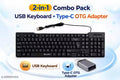 KEYBOARD AND TYPE C OTG COMBO SET