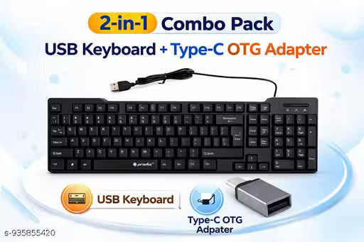 KEYBOARD AND TYPE C OTG COMBO SET