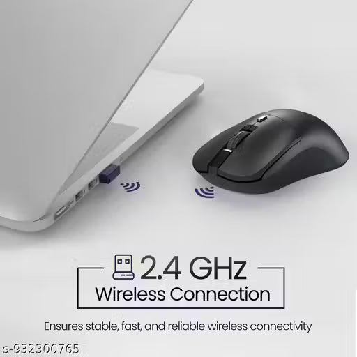 Wireless Mouse with 2.4G USB Nano Receiver | Silent Click Mouse with 1600 DPI Adjustable Sensor and Smooth Scrolling