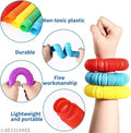 Pop Tube Toy for Kid Fidget Sensory Early Education Toy for Kid Stress Anxiety Relief Bandable Stiming Toys (6 Piece)