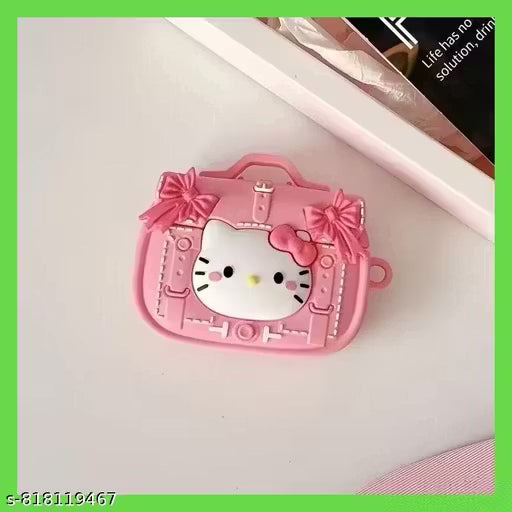 Gayatri & Sons Case for Apple Airpods Pro 2 (2025) Cute Design for Airpods Pro 2 with Keychain Shockproof Protective Case Cover Pink kitty bag