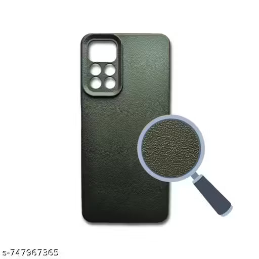 Mobile Back Cover Case Compatible For Redmi Note 11T 5G / Poco M4 Pro 5G (Textured Grip Design & Silicone Case | Camera Protection | Slim and Light Weight | Soft Touch and Feel | Black)