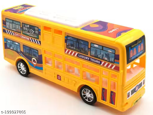 JVTS TOYS Bus Toy For Toddler Medium Size Double Decker