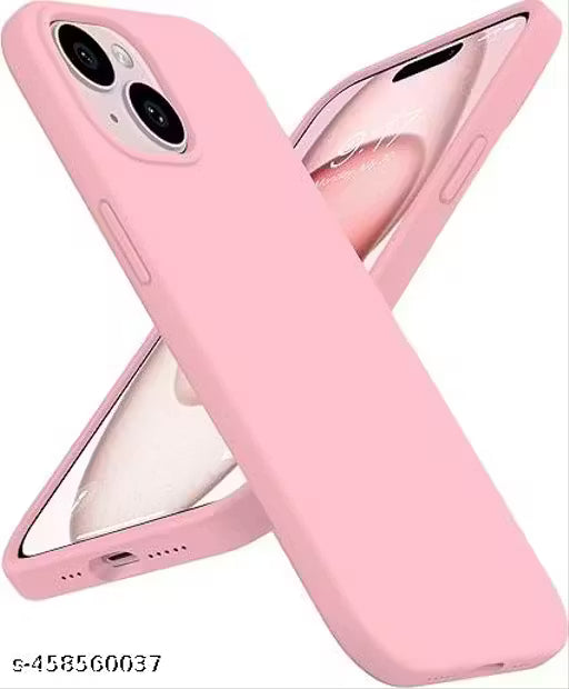 Silicon Case Compatible iPhone 13 | Camera Protect Microfiber Lining Cover | iPhone 13 case Cover (Baby Pink) 6.1 inch