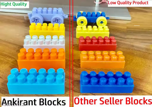 SET Of 50+ pc Building Block Toys Activity Fun and Learning Educational Game Puzzle Toys