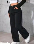 Straight flared jeans for women, straight fit black jeans for women, gorgeous comfortable and strecheable jeans for girls
