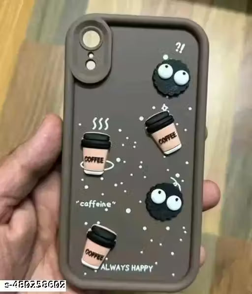 KS Phone XR Back Cover Soft Silecone 3D Cute Cartoon Full Protective Case Compatible with l Phone