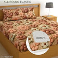 SS Premium PURE COTTON Elastic Fitted Bedsheet With Two Pillow Covers