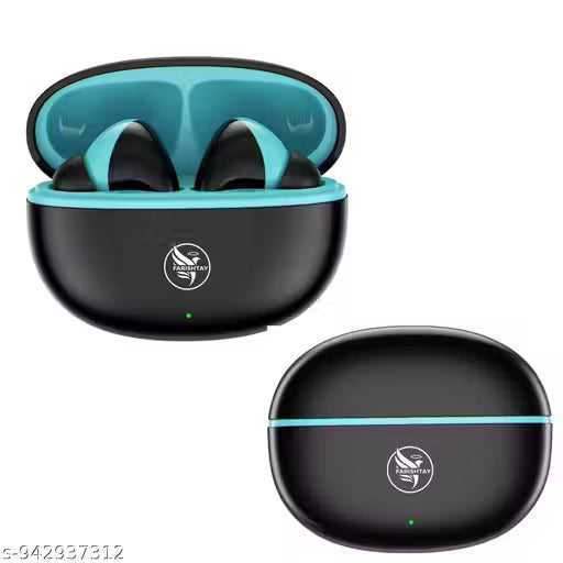 FARISHTAY Sargam 60Hrs Playtime 5.0 Bluetooth Wireless Earbuds with Fast Charging, HD Dual Mic (FRT-EB-Sargam-03-Black)