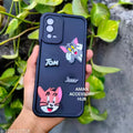 Oppo A55 Tom & Jerry Cartoon Back Cover | Premium Soft Silicone 3D Designer Case | Shockproof Matte Finish Mobile Cover