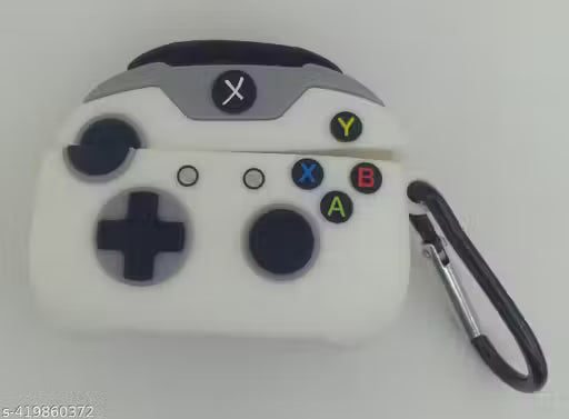 Soft Silicone Cartoon Character Cover with Keychain Protective Case Compatible with Earpods Pro and Pro 2