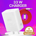 33 Watt 3A Fast Charging Mobile Charger R-E-E-L M-E Charger With Red Detachable Cable Supports Supervooc,