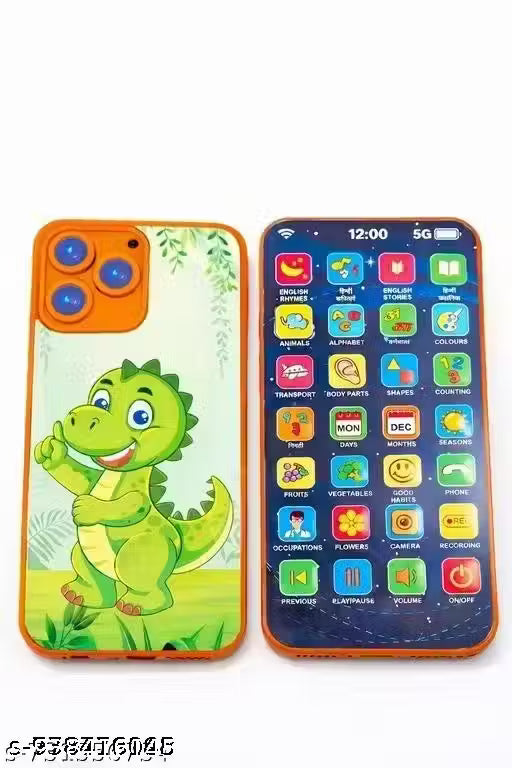 Kids Learning Mobile Phone Toy with 28 Functions | English & Hindi Rhymes Stories | ABCD, Counting, Animals, Color | Educational Toy for Boys & Girls