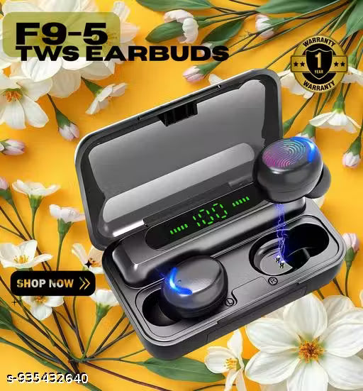 TWS Bluetooth Earbuds with LED Display Wireless Earphones Deep Bass Stereo Sound Mini Earbuds with Charging Box