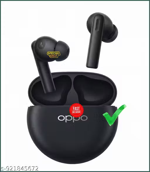 Bluetooth 0pdo Buds Lite TWS Wireless Earbuds – Long Battery, Clear Sound, Fast Charging Bluetooth Earbuds (Matte Black)