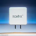 RONYX 85 Watt 6.5A Superfast Android Mobile Phone Charger | QC4.0 | Compact Travel-Friendly | Fast Charging Ports | Compatible with All Android Phones | Type C Cable Included