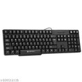 K20, Wired Keyboard, 104 Keys, 1.2m Cable, ₹ Key, UV Coated Keys, USB Interface, Retractable Stand, Plug and Play